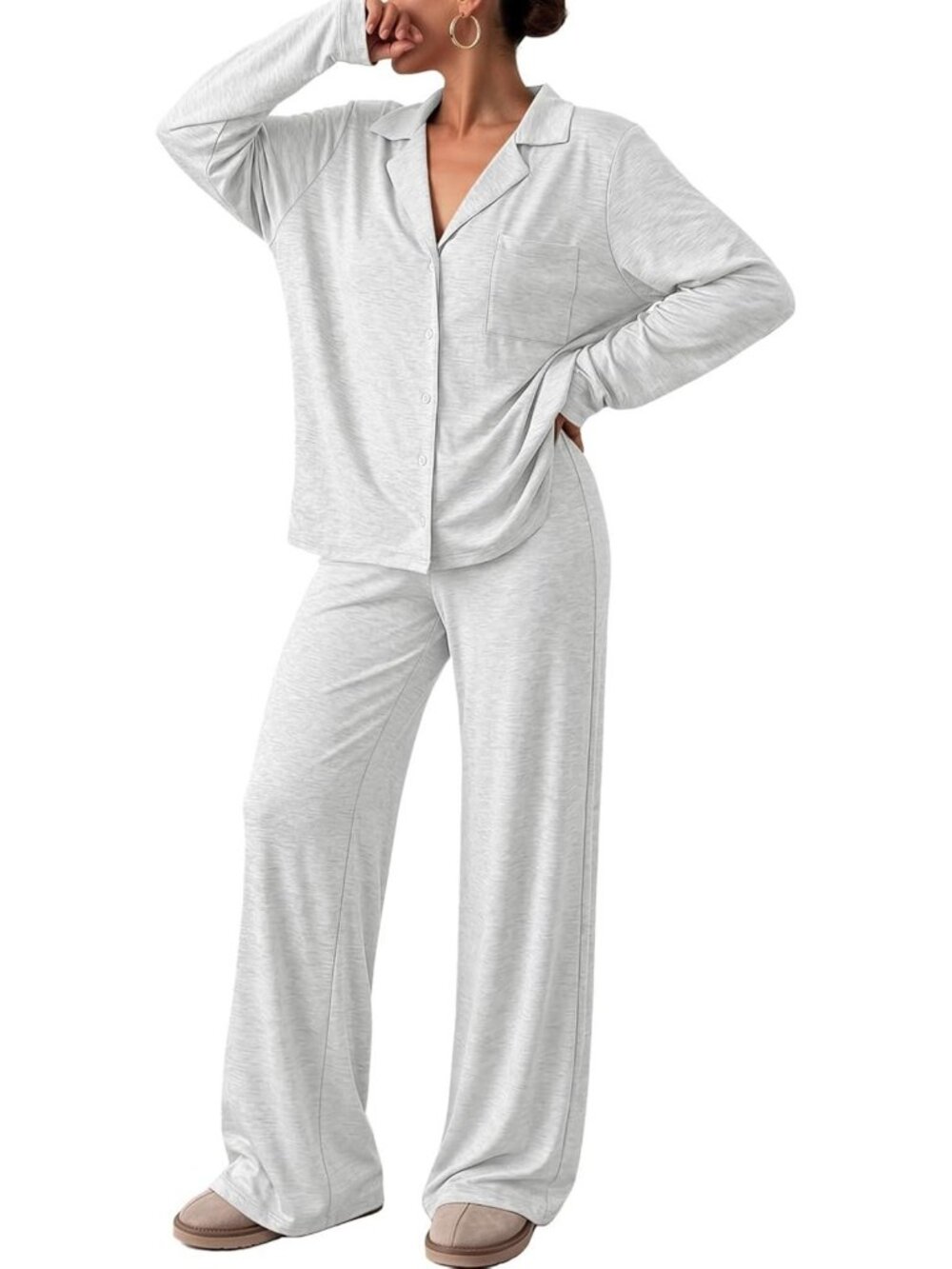 Cozy Fall 2-Piece Women’s Pajama Set | Soft Lounge Sleepwear & PJs